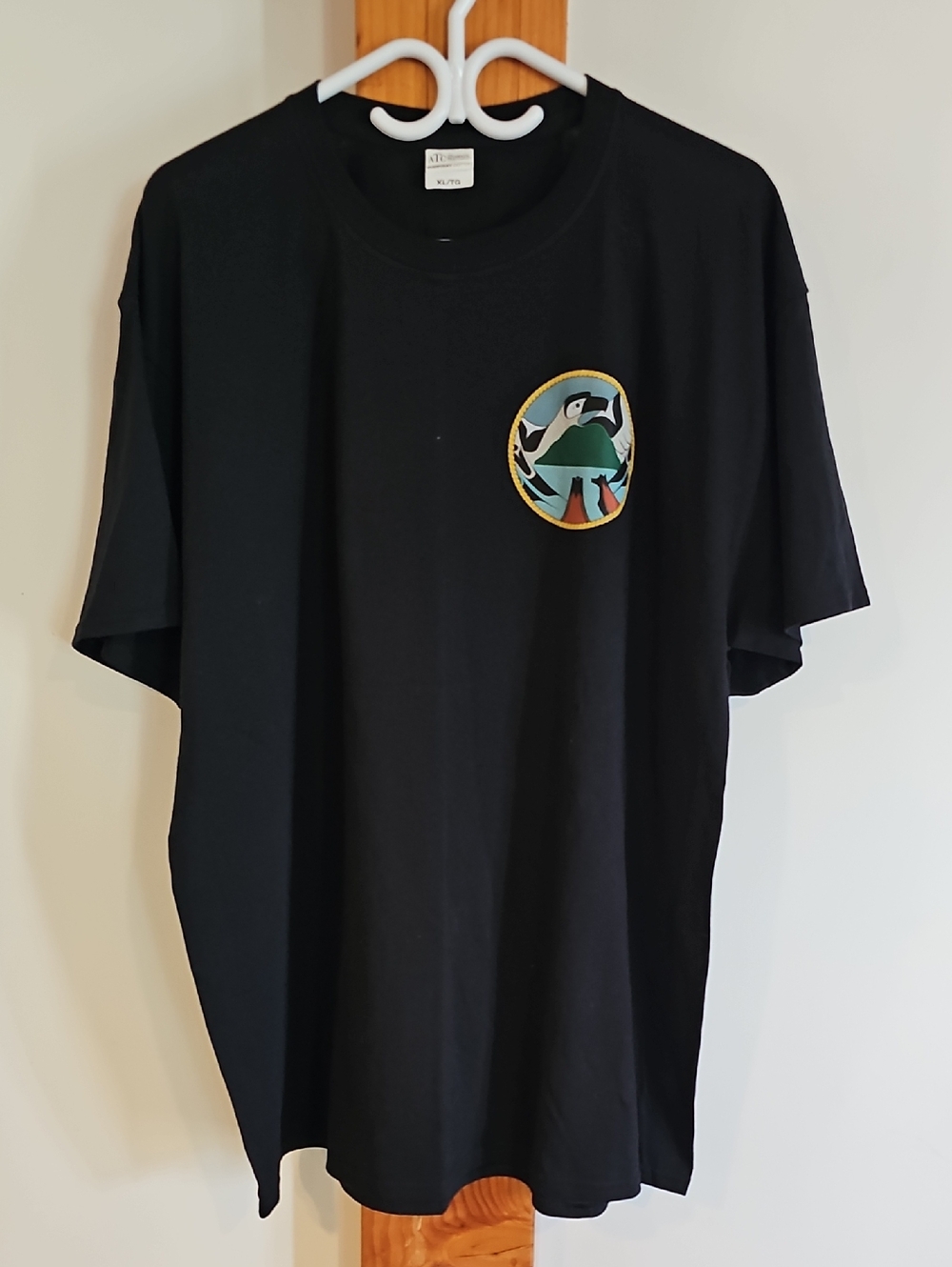 Black Graphic Pocket-Style Men’s T-Shirt - First Nations Design
